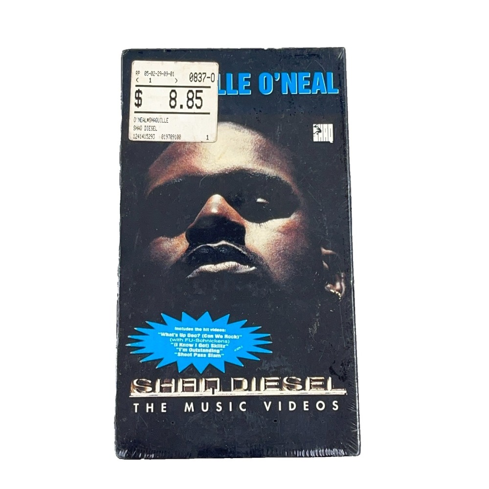 SHAQ DIESEL Shaquille O'Neal Rap Videos VHS 1994 MTV NBA Magic Factory Sealed